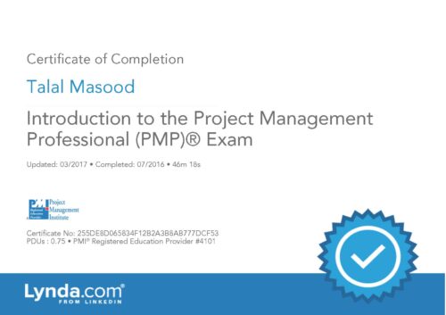 Lynda - Introduction to the Project Management Professional (PMP)® Exam