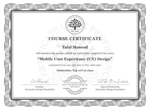 Talal Masood - Mobile User Experience (UX) Design